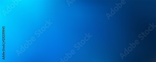 Dark and bright blue gradient background, studio wallpaper glow, abstract, cool and solid feel, use for business cards, cover art, brochures, advertising elements. Art & Illustration