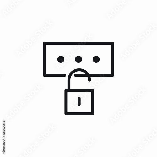 number code pad unlock icon sign vector
