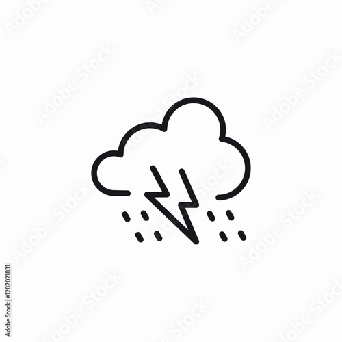 storm weather icon sign vector