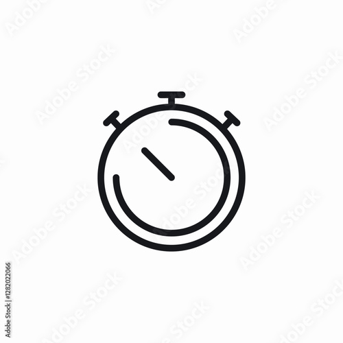timer alarm icon sign vector
