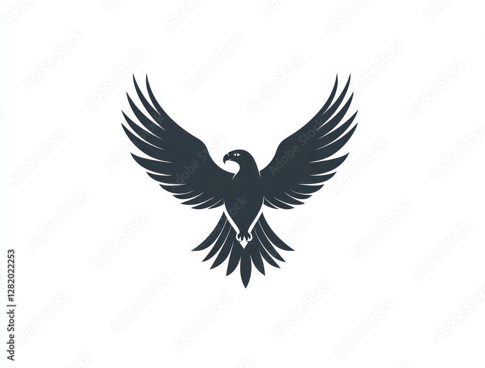 Majestic Falcon Soaring With Wings Spread Wide Majestic Falcon Soaring With Wings Spread Wide