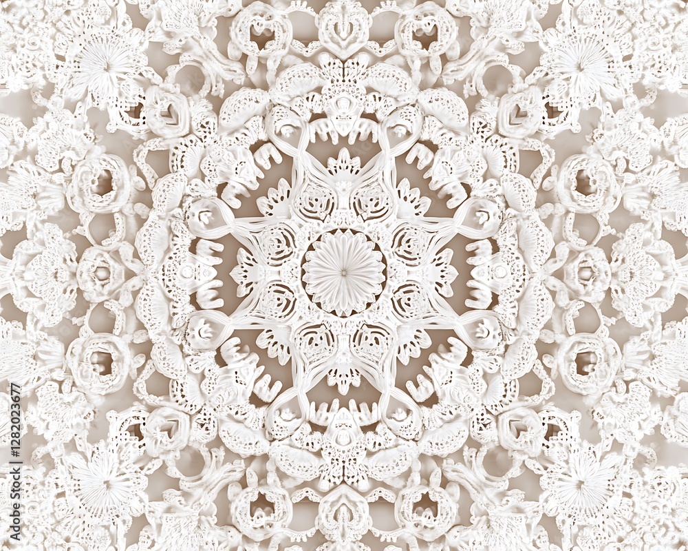 Intricate paper lace mandala design Intricate paper lace mandala design