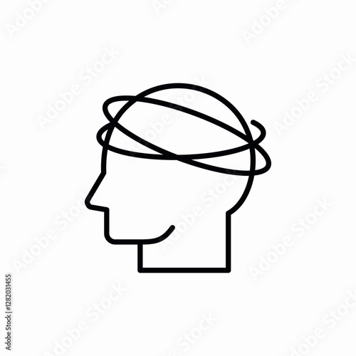 confused mind icon sign vector