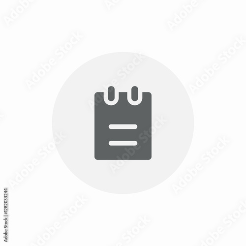 notes pad icon sign vector