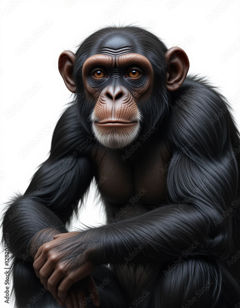 Naklejka premium Playful Primate: Chimpanzee