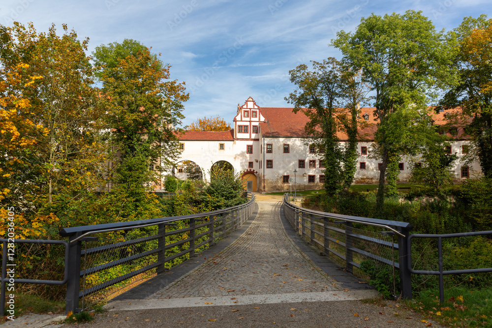 Late Gothic Glauchau Castle in Germany