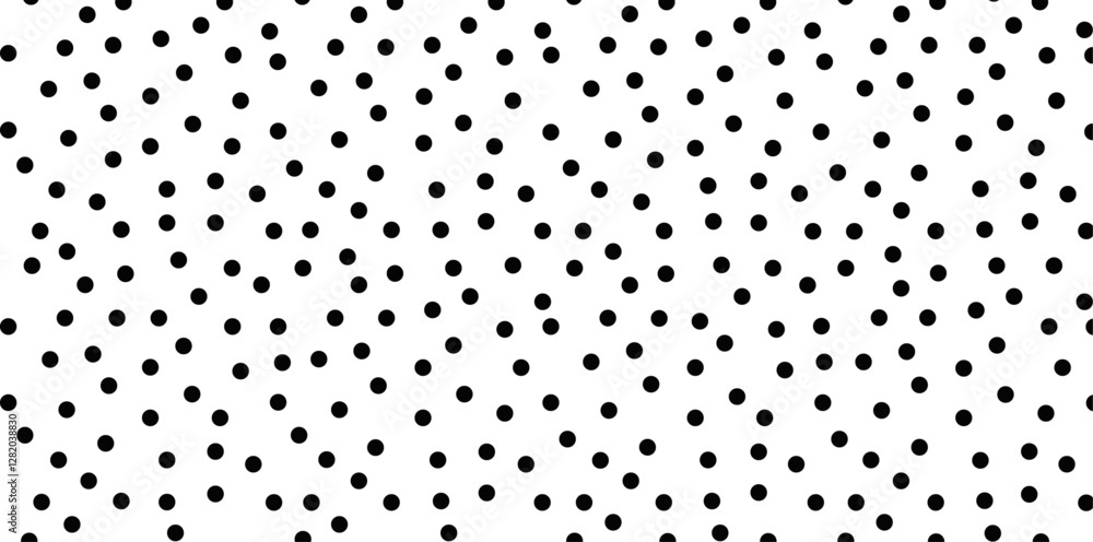 random dots texture. small polka dot seamless pattern background. black and white dots.