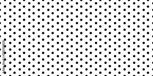 polka dot seamless pattern background. black and white dot texture. vector illustration. Polka dot background. 