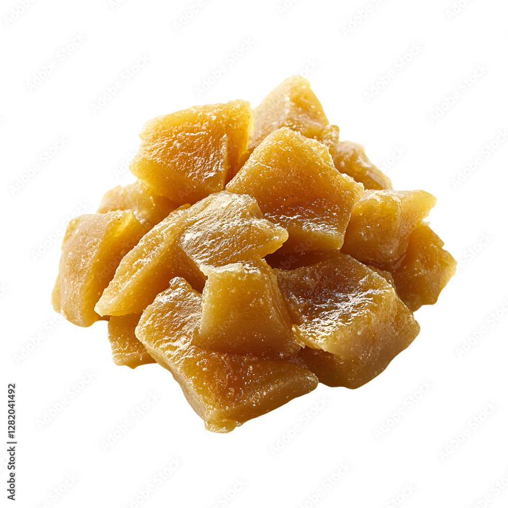 Caramelized Ginger Paste with Dried Fruit Isolated on Transparent Background Caramelized Ginger Paste with Dried Fruit Isolated on Transparent Background