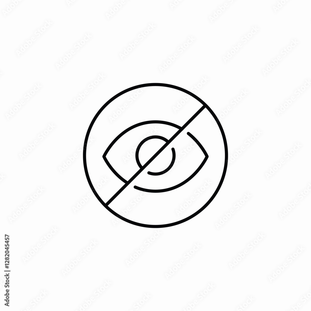 vision disability icon sign vector vision disability icon sign vector