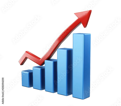 Growth graph up arrow chart isolated on transparent png background with illustration graphic icon profit. Success financial business marketing 3d concept. Rise market finance investment report target. Free Download Growth graph up arrow chart isolated on transparent png background with illustration graphic icon profit. Success financial business marketing 3d concept. Rise market finance investment report target. - GFXLoad