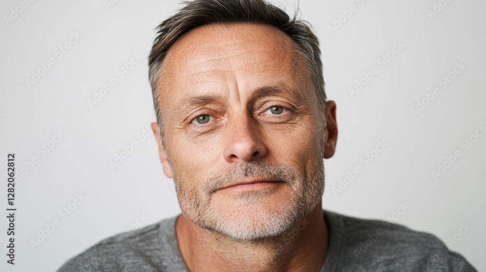 Obraz premium Man in photograph.