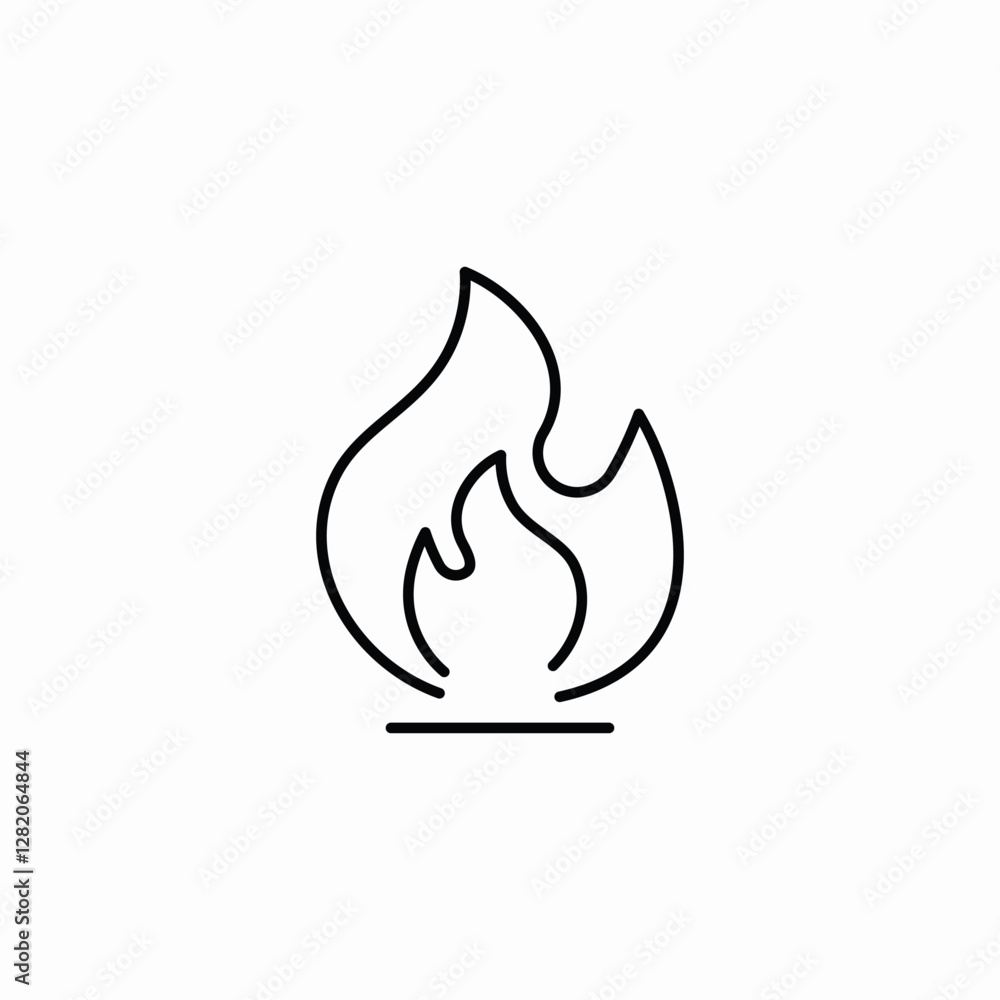 flame ignite icon sign vector flame ignite icon sign vector