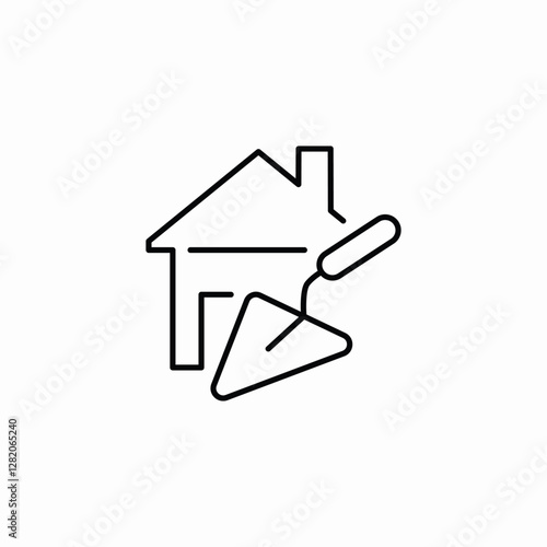 house building icon sign vector