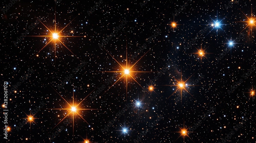 Star cluster in deep space Star cluster in deep space