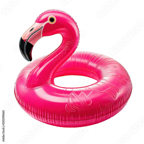 Wallpaper Mural Pink Flamingo inflatable pool ring isolated on white transparent background Torontodigital.ca