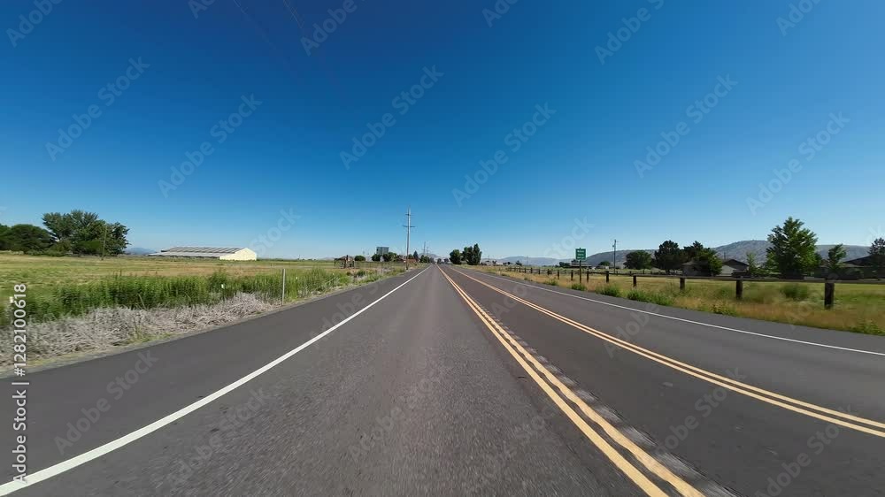 Oregon Highway 39 South Klamath Falls to Merrill 02 Rear View Driving Plates USA Ultra Wide Oregon Highway 39 South Klamath Falls to Merrill 02 Rear View Driving Plates USA Ultra Wide