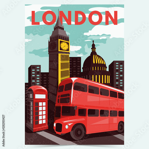 vector illustration of prague city