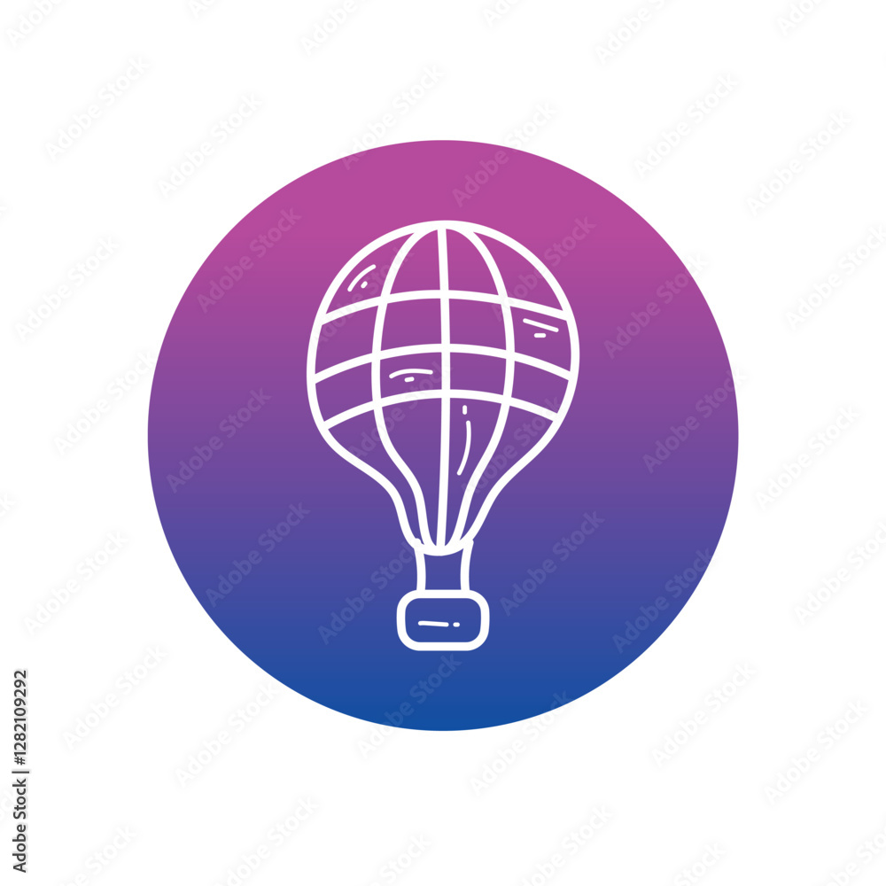 Obraz premium Hot Air Balloon Vector icon