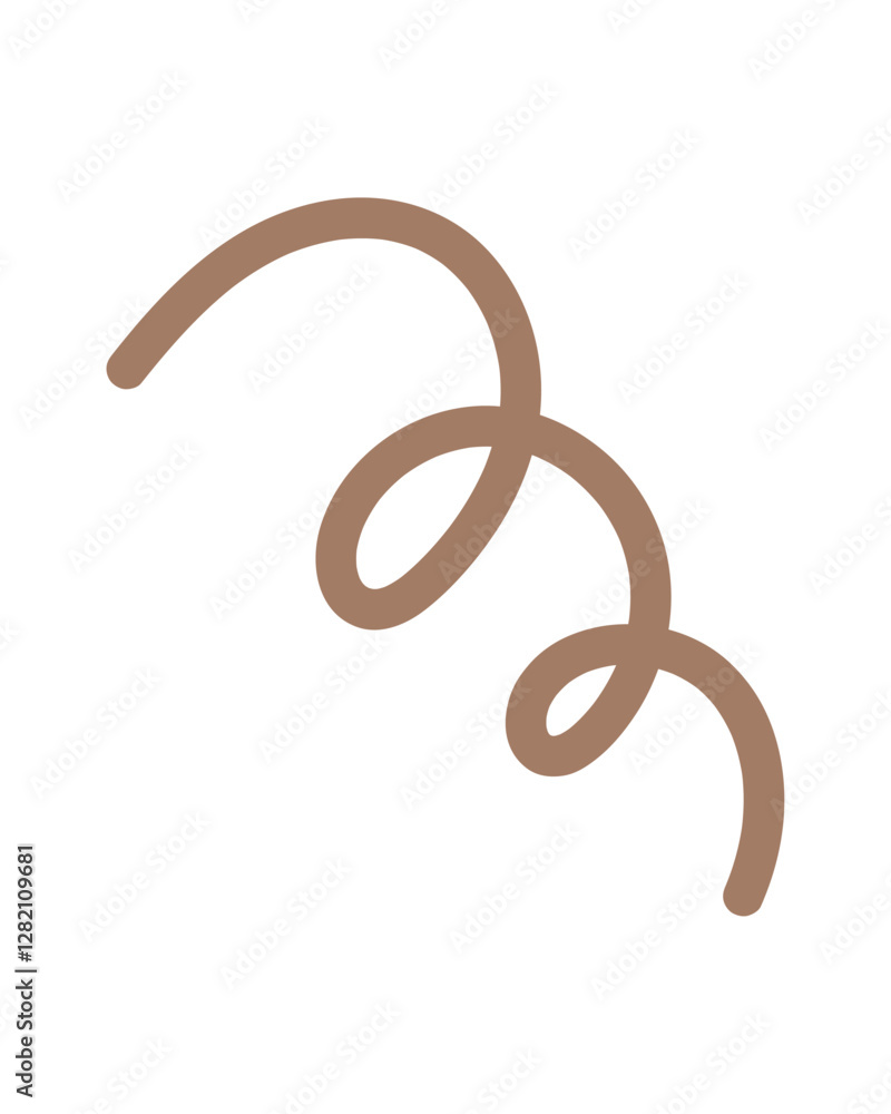 Abstract Shapes Curled Artistic Line Freeform Motion Abstract Shapes Curled Artistic Line Freeform Motion