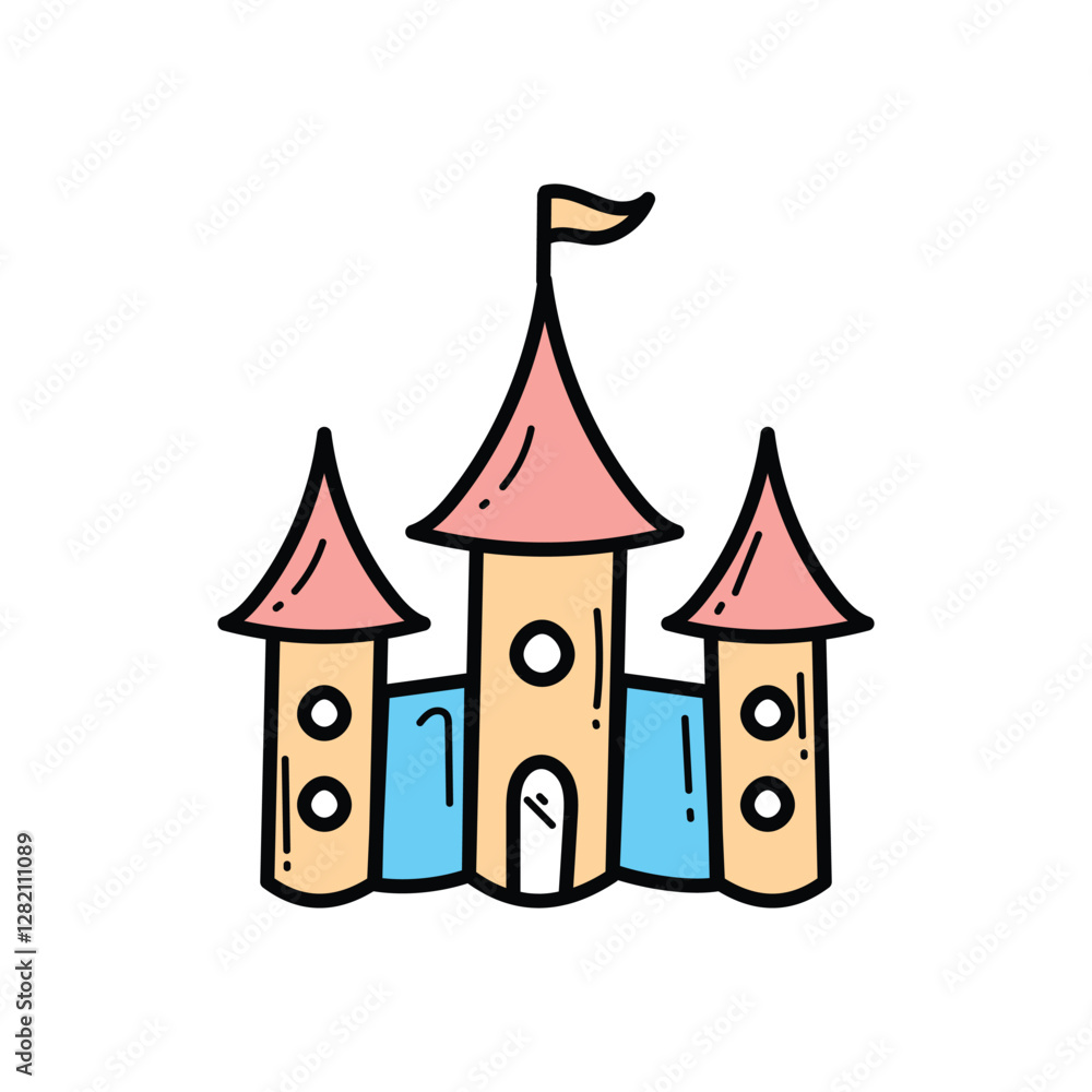 Fototapeta premium Castle Vector icon