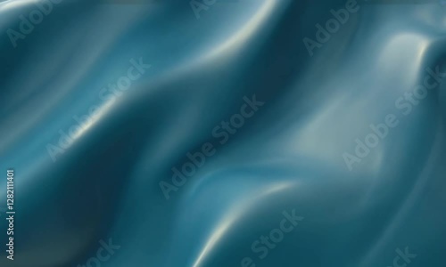 Wallpaper Mural Smooth and Hypnotic Blue-Gray Waves with Subtle Light and Depth Effects Torontodigital.ca