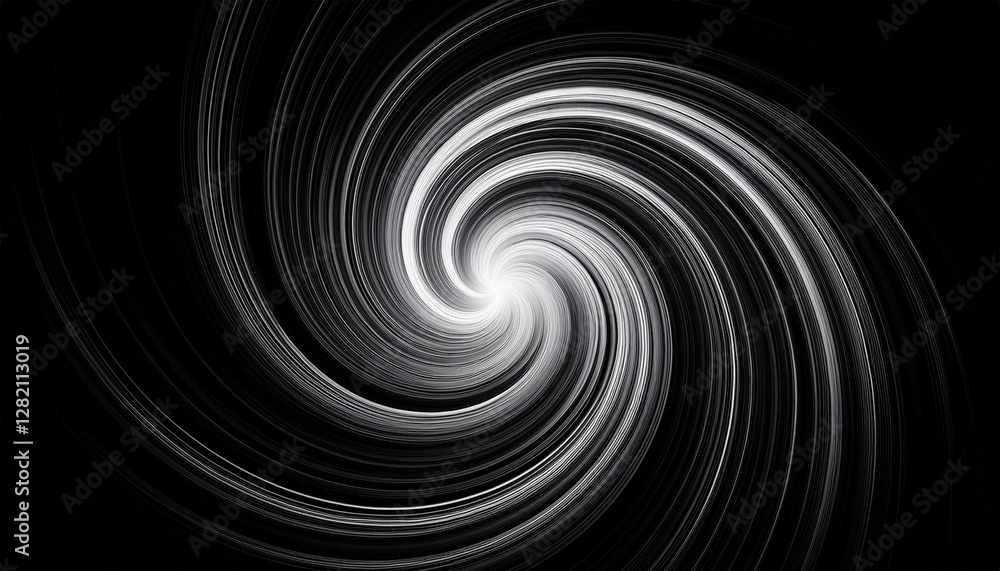 abstract swirl spiral rotational background white magic design round whirl space swirl trail effect isolated on black abstract swirl spiral rotational background white magic design round whirl space swirl trail effect isolated on black