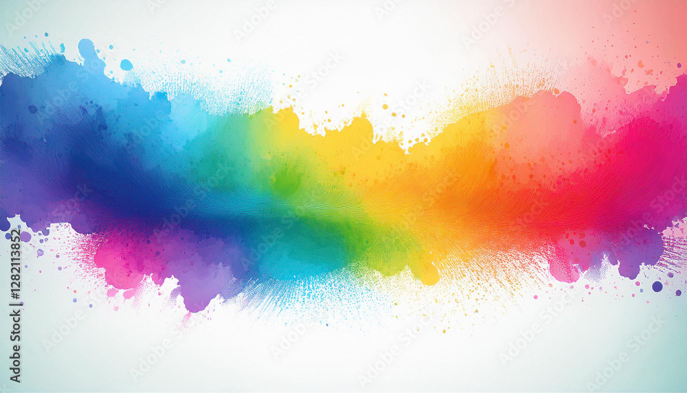 Fototapeta premium of colorful watercolor splash