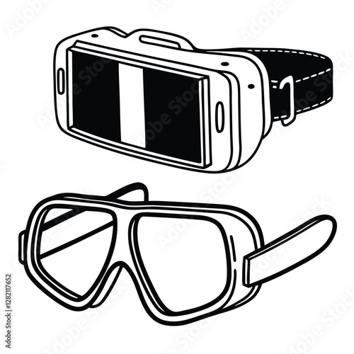 3d glasses with film reel