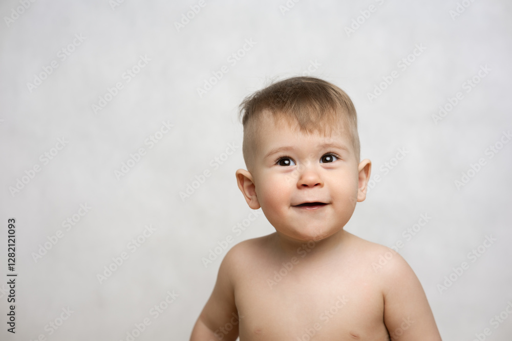 Portrait of a smiling baby Portrait of a smiling baby
