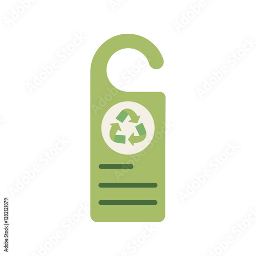 Sustainable Tourism Hotel Door Tag Icon
