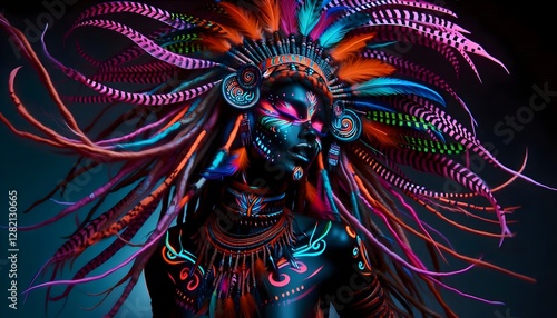 Wallpaper Mural "Guerreras de Neón: Misticismo y Resplandor" Torontodigital.ca