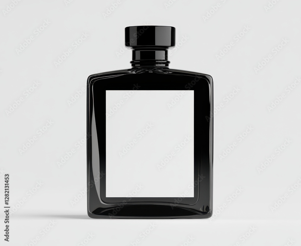 Black Glass Perfume Bottle with Blank Label for Customization Black Glass Perfume Bottle with Blank Label for Customization