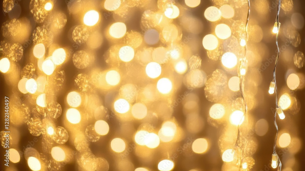 Golden bokeh lights create a warm and inviting ambiance, perfect for festive occasions. Golden bokeh lights create a warm and inviting ambiance, perfect for festive occasions.