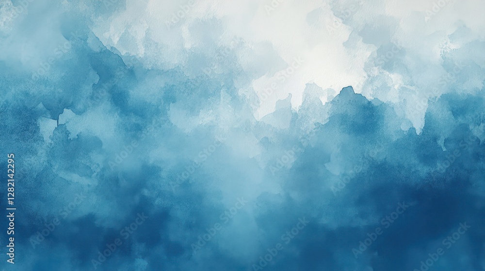 A serene watercolor background featuring varying shades of blue, evoking calmness and tranquility. A serene watercolor background featuring varying shades of blue, evoking calmness and tranquility.