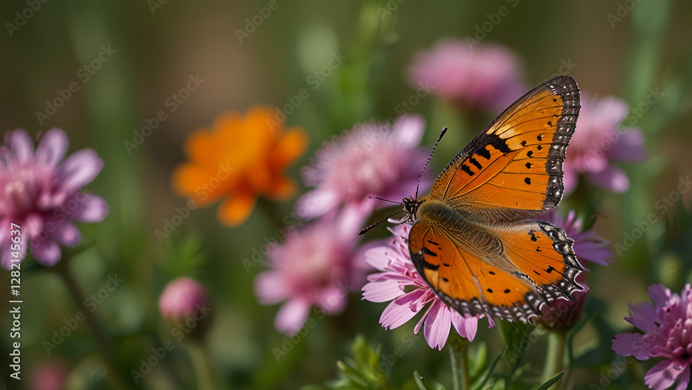 Obraz premium butterfly on a flower