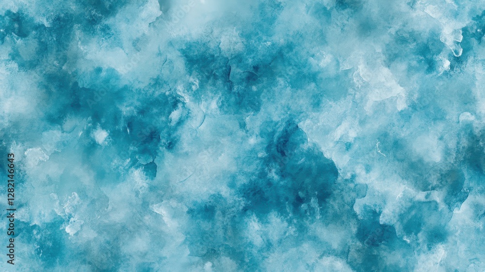 Abstract watercolor texture in shades of teal and blue, evoking a calm and tranquil mood. Abstract watercolor texture in shades of teal and blue, evoking a calm and tranquil mood.