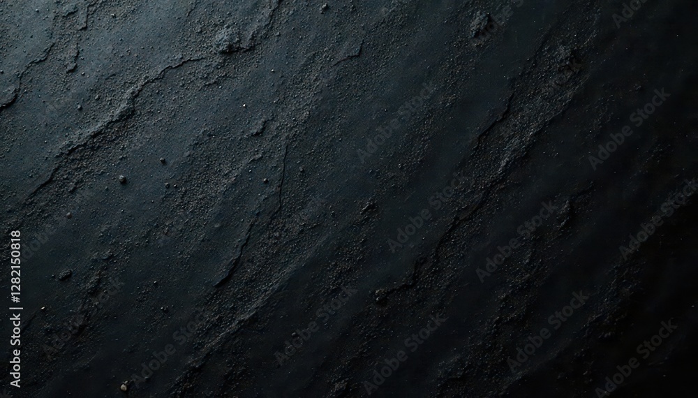 Naklejka premium Rough charcoal smudges, distressed black surface, paint, black