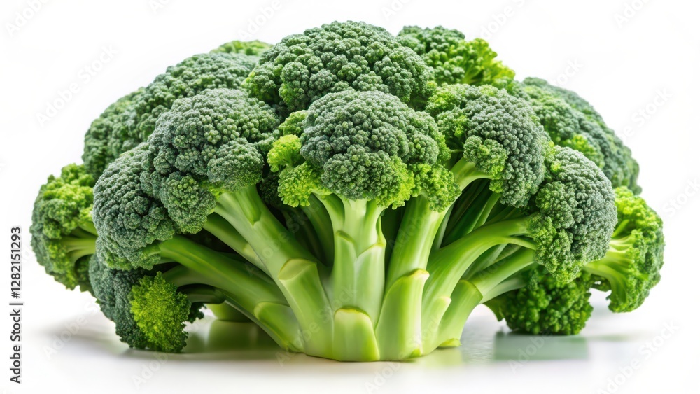 Fresh Broccoli on White Background Fresh Broccoli on White Background