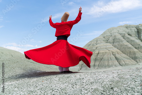 Cuadro en lienzo sufi whirling (Turkish: Semazen) is a form of Sama or physically active meditation which originated among Sufis