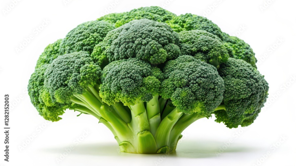 Fresh Broccoli on White Background Fresh Broccoli on White Background