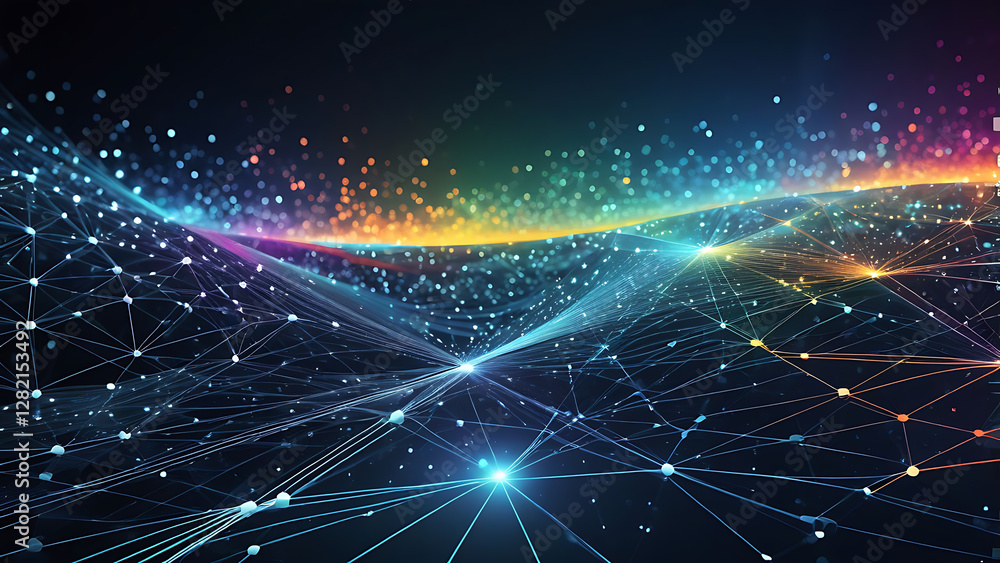 Fototapeta premium abstract blue background with lines