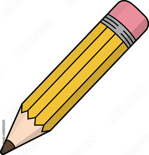 Yellow stubby pencil, 노란색 몽땅 연필 