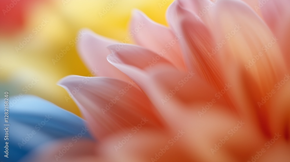 Beautiful abstract flower with multicolored soft petals in pastel shades. Perfect for backgrounds, beauty, spa, wedding, and design projects. Elegant, dreamy, and vibrant composition Beautiful abstract flower with multicolored soft petals in pastel shades. Perfect for backgrounds, beauty, spa, wedding, and design projects. Elegant, dreamy, and vibrant composition