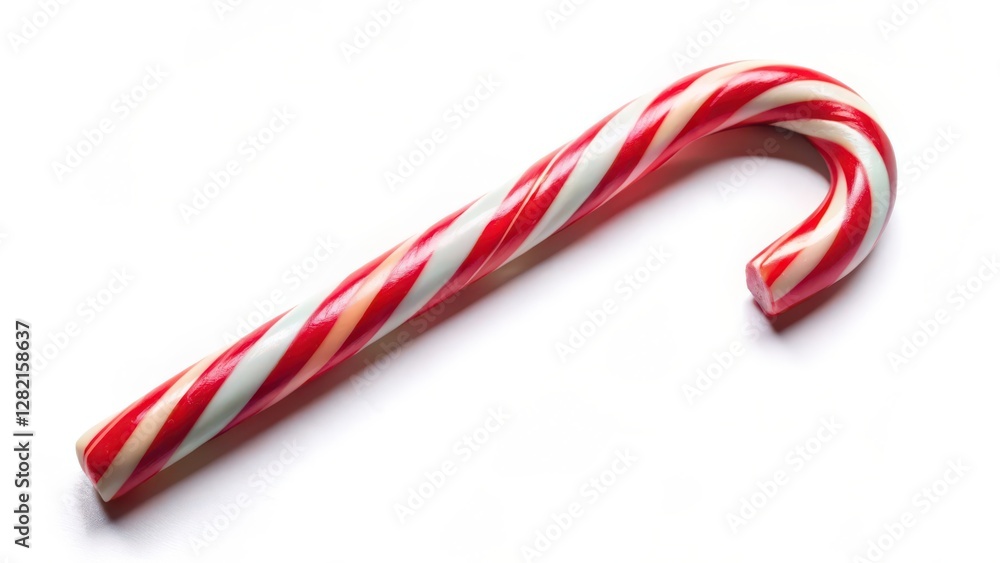 Fototapeta premium Candy Cane on White Background