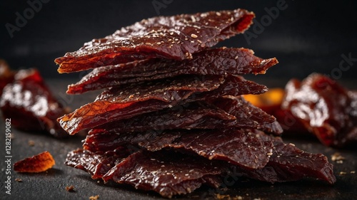 Close Up Beef Jerky