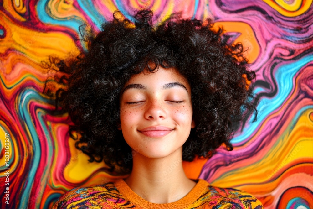 Gorgeous smiling black girl - for ads, brochure and digital marketing use. Short coiffure - curly hair. Commercial marketing visual idea. African american creativity advertising. Black model. Gorgeous smiling black girl - for ads, brochure and digital marketing use. Short coiffure - curly hair. Commercial marketing visual idea. African american creativity advertising. Black model.