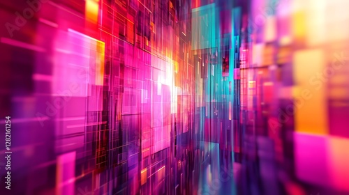 vibrant glitch distortions with bold chromatic effects  dynamic and artistic composition  textured and futuristic design  glowing and radiant tones