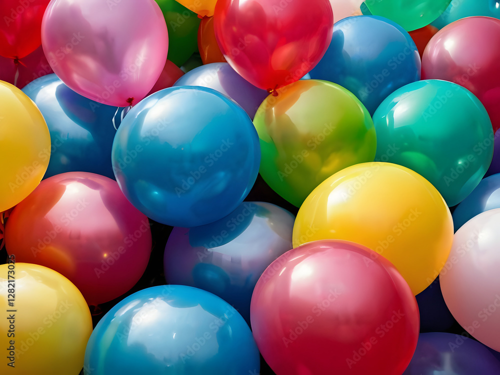 Joyful Burst of Colors: A vibrant cluster of colorful balloons, each a unique hue, creates a festive and cheerful ambiance. Perfect for celebrations and parties. Joyful Burst of Colors: A vibrant cluster of colorful balloons, each a unique hue, creates a festive and cheerful ambiance. Perfect for celebrations and parties.