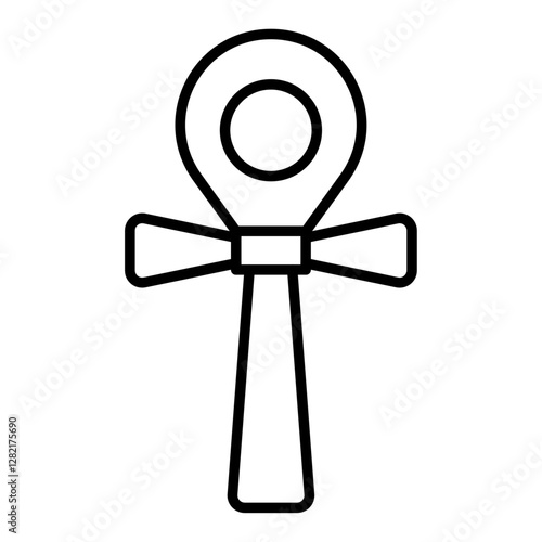 Ankh icon simple vector symbol